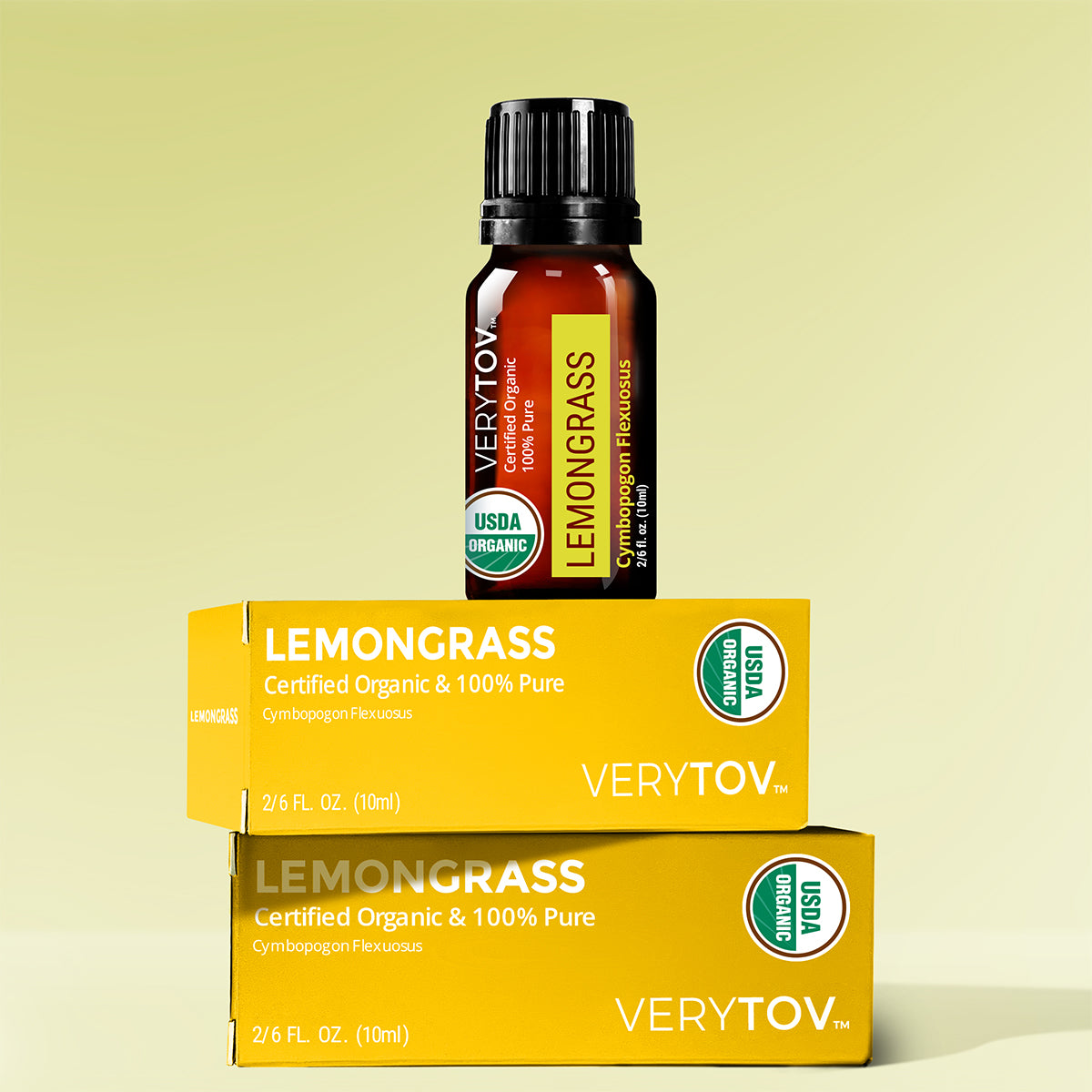 Premium USDA Organic Lemongrass Essential Oil - 100% Pure &amp; Natural